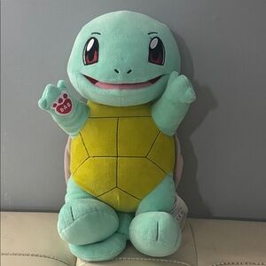 Pokemon Build-A-Bear Talking Squirtle Plush Stuffed Animal Retired 16" Clean